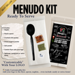 Load image into Gallery viewer, Menudo Kit – 500 Pcs Custom Disposable Condiment Pack with Spoon, Napkin, Chili Packet, Oregano Packet, Salt & Branded Flyer for Restaurants
