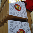 Load image into Gallery viewer, Custom wax paper with restaurant logo used for food wrapping