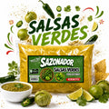 Salsas Verdes Snack Seasoning Powder | Mexican Style Green Sauce Flavor for Chips, Popcorn, Fries & Beef Jerky | 1 LB