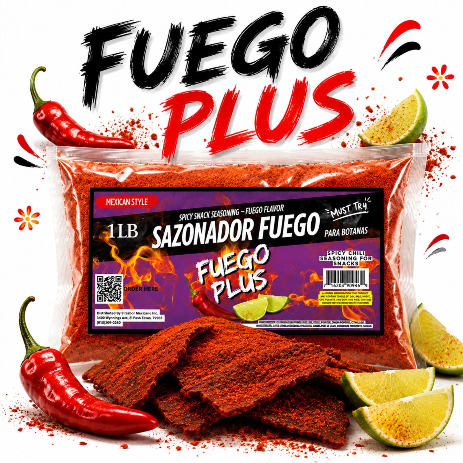 Fuego Seasoning – Extra Spicy Snack Flavor