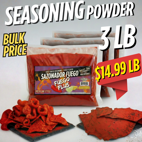 Fuego Seasoning – Extra Spicy Snack Flavor (3 LB)