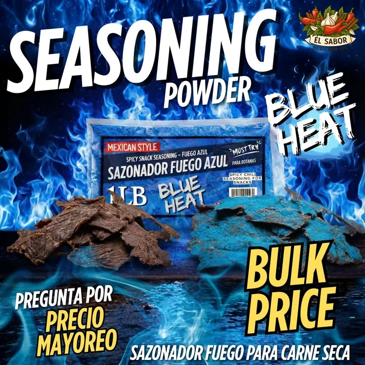 Fuego Azul Seasoning – Blue Heat Seasoning for Beef Jerky & Snacks