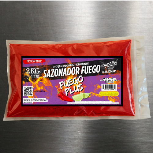 Fuego Seasoning – Extra Spicy Snack Flavor (2KG / 4.4LB)