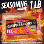 Habanero Seasoning Powder 1 LB – Spicy Chili Blend for Corn, Snacks, Jerky & Popcorn – Bulk Food Service Size