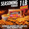 Load image into Gallery viewer, Habanero Seasoning Powder 1 LB – Spicy Chili Blend for Corn, Snacks, Jerky &amp; Popcorn – Bulk Food Service Size
