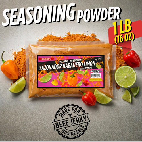 Habanero Seasoning Powder 1 LB – Spicy Chili Blend for Corn, Snacks, Jerky & Popcorn – Bulk Food Service Size