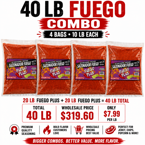 Fuego Seasoning – Extra Spicy Snack Flavor (40 LB)