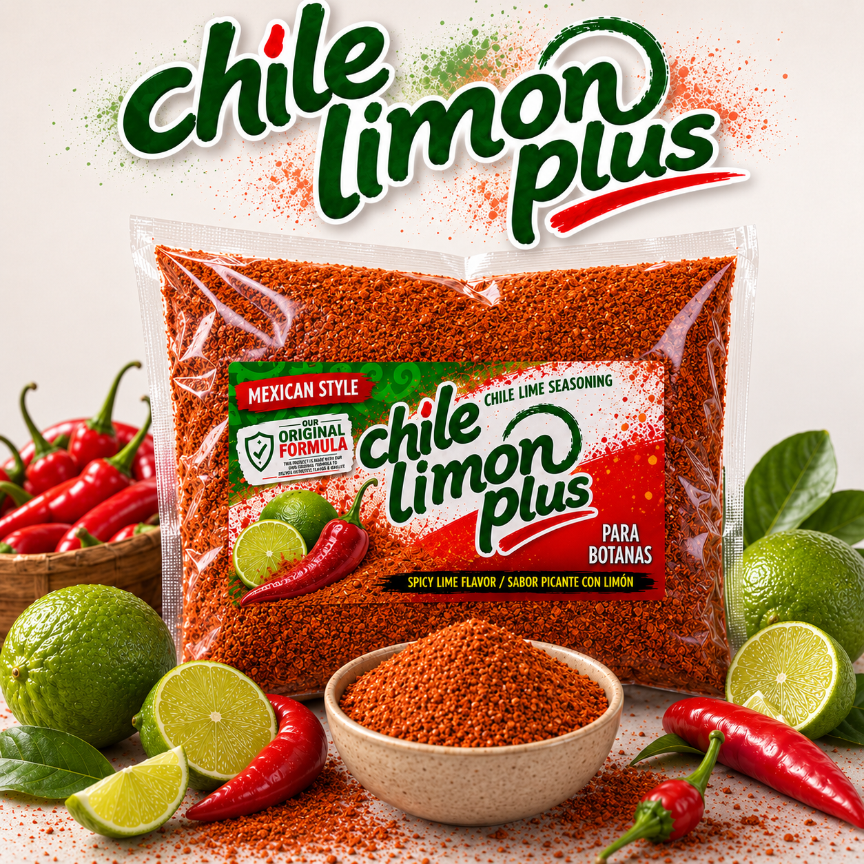 Chile Limón Plus Seasoning 1 LB – Spicy Chile Lime Seasoning for Beef Jerky, Snacks & More