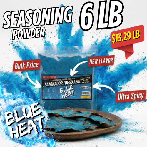 Fuego Azul Seasoning – Blue Snack Seasoning for Beef Jerky & Snacks 6 LB