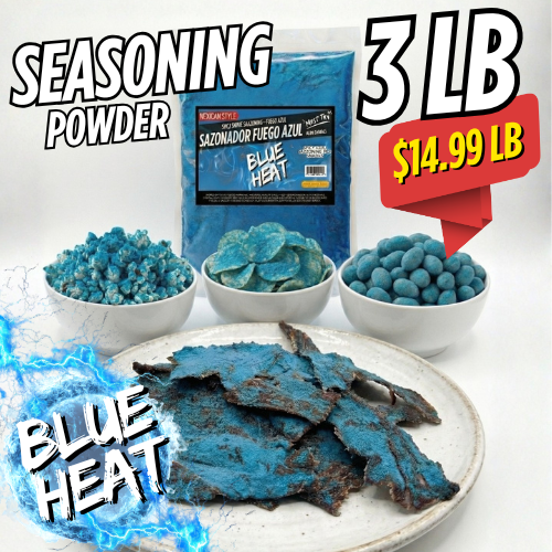 Fuego Azul Seasoning – Blue Heat Seasoning for Beef Jerky & Snacks 3 Lb