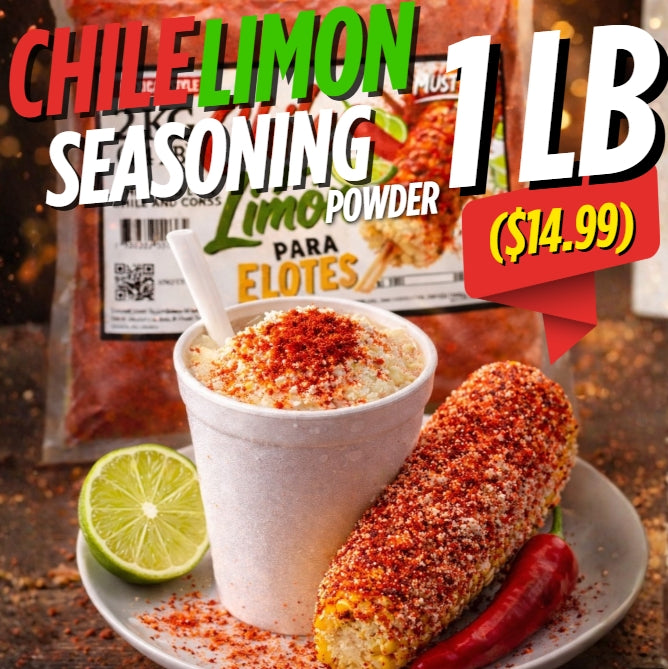 Chile Limón Seasoning for Elotes – Made with Natural Lemon Extract (1 LB)