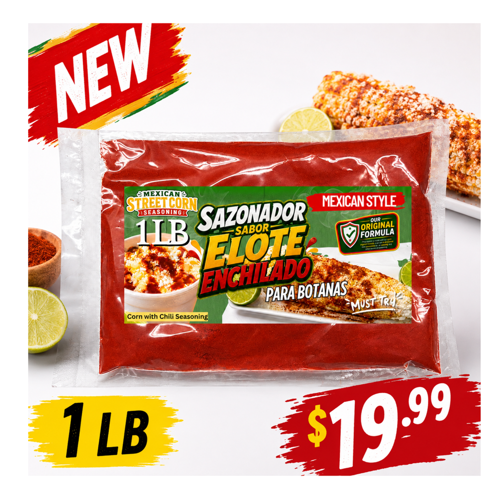 Mexican Street Corn Seasoning | Elote Enchilado Seasoning Powder | Chili Corn Seasoning | 1 LB