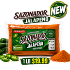 Jalapeño Seasoning Powder – Mexican Style Sazonador for Jerky, Chips, Snacks & More – 1 LB