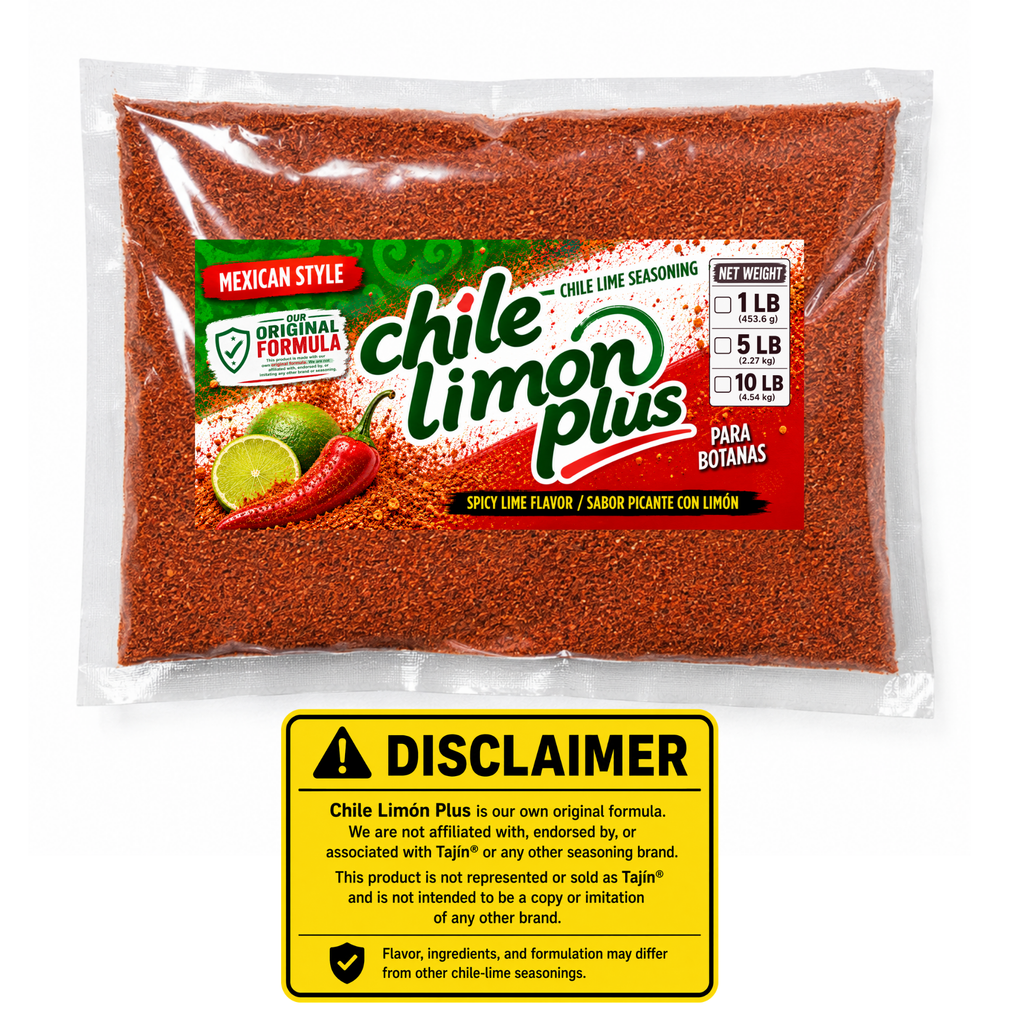 Chile Limón Plus Seasoning 1 LB – Spicy Chile Lime Seasoning for Beef Jerky, Snacks & More