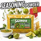 Salsas Verdes Snack Seasoning Powder | Mexican Style Green Sauce Flavor for Chips, Popcorn, Fries & Beef Jerky | 1 LB