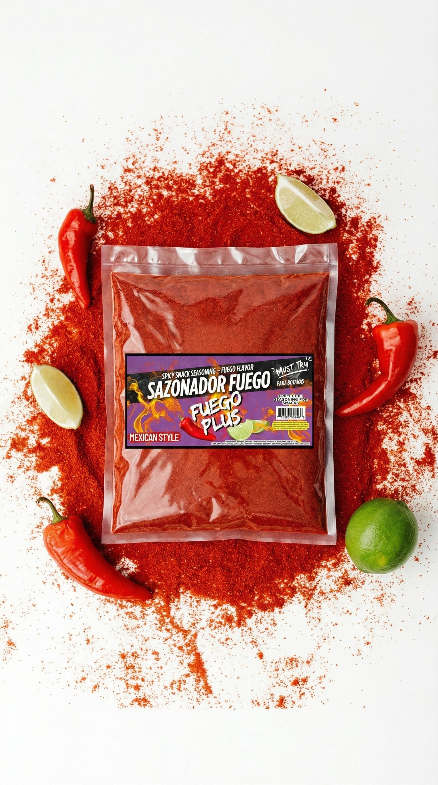 Fuego Seasoning – Extra Spicy Snack Flavor (3 LB)