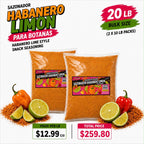 Habanero Seasoning Powder 20 LB – Spicy Chili Blend for Corn, Snacks, Jerky & Popcorn – Bulk Food Service Size (Copy)