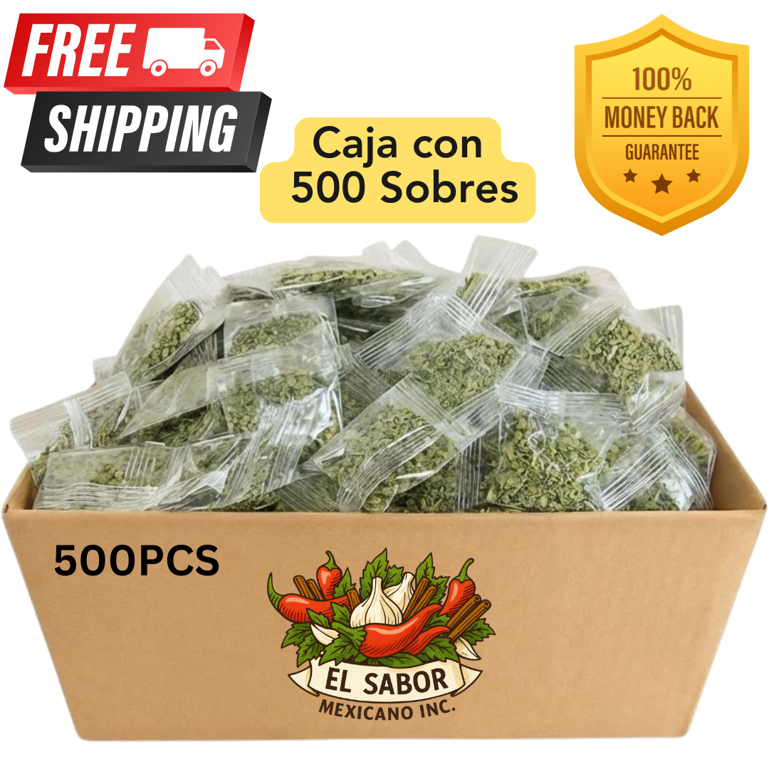 Dried Oregano 500 – Box of 500 Single-Serve Seasoning Sachets