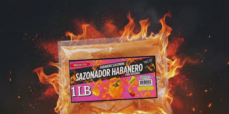 Habanero Seasoning Powder 1 LB – Spicy Chili Blend for Corn, Snacks, Jerky & Popcorn – Bulk Food Service Size