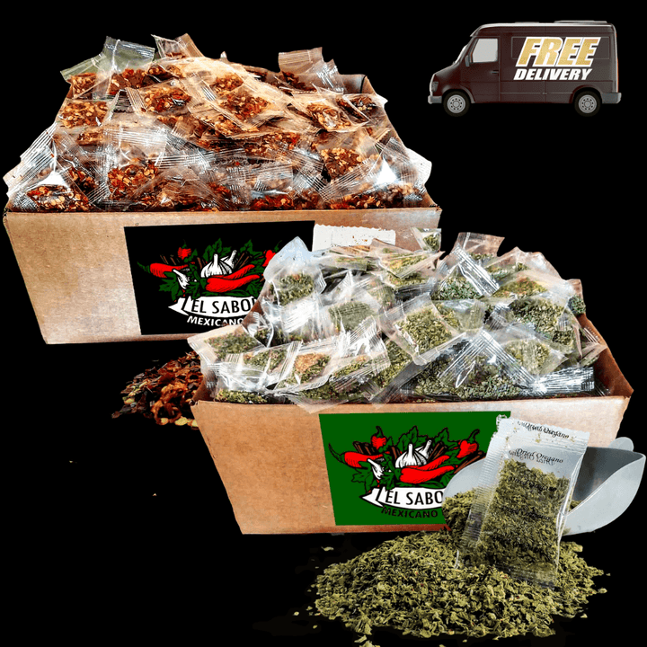 🇲🇽Mexican Dried Oregano & 🔥Hot Crushed Red Pepper COMBO (FREE SHIPPING/ENVIO GRATIS) - EL SABOR MEXICANO INC
